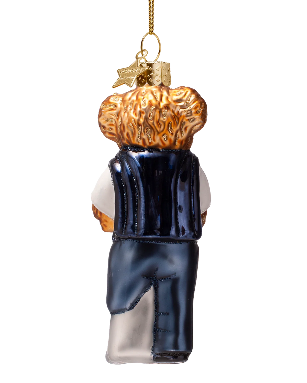 bear ornament golfing
