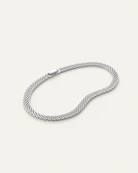 silver thick anklet