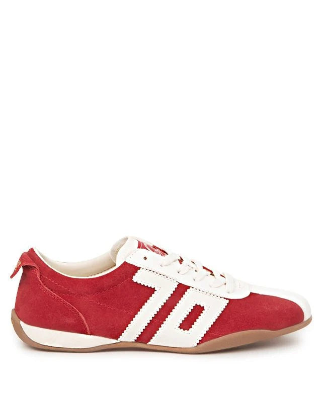 sneaker in red with white '70' on the side