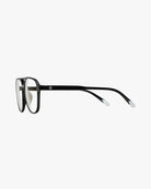 a pair of black aviator eyeglasses for blue light by Barner