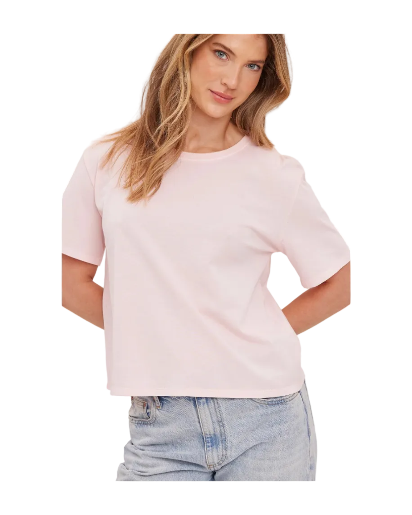 t-shirt in light pink