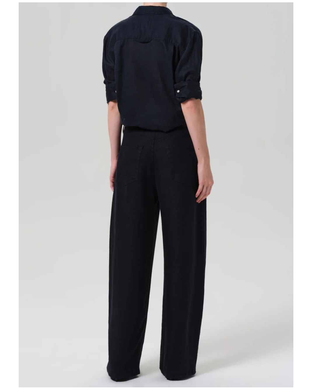linen drawstring baggy pant
