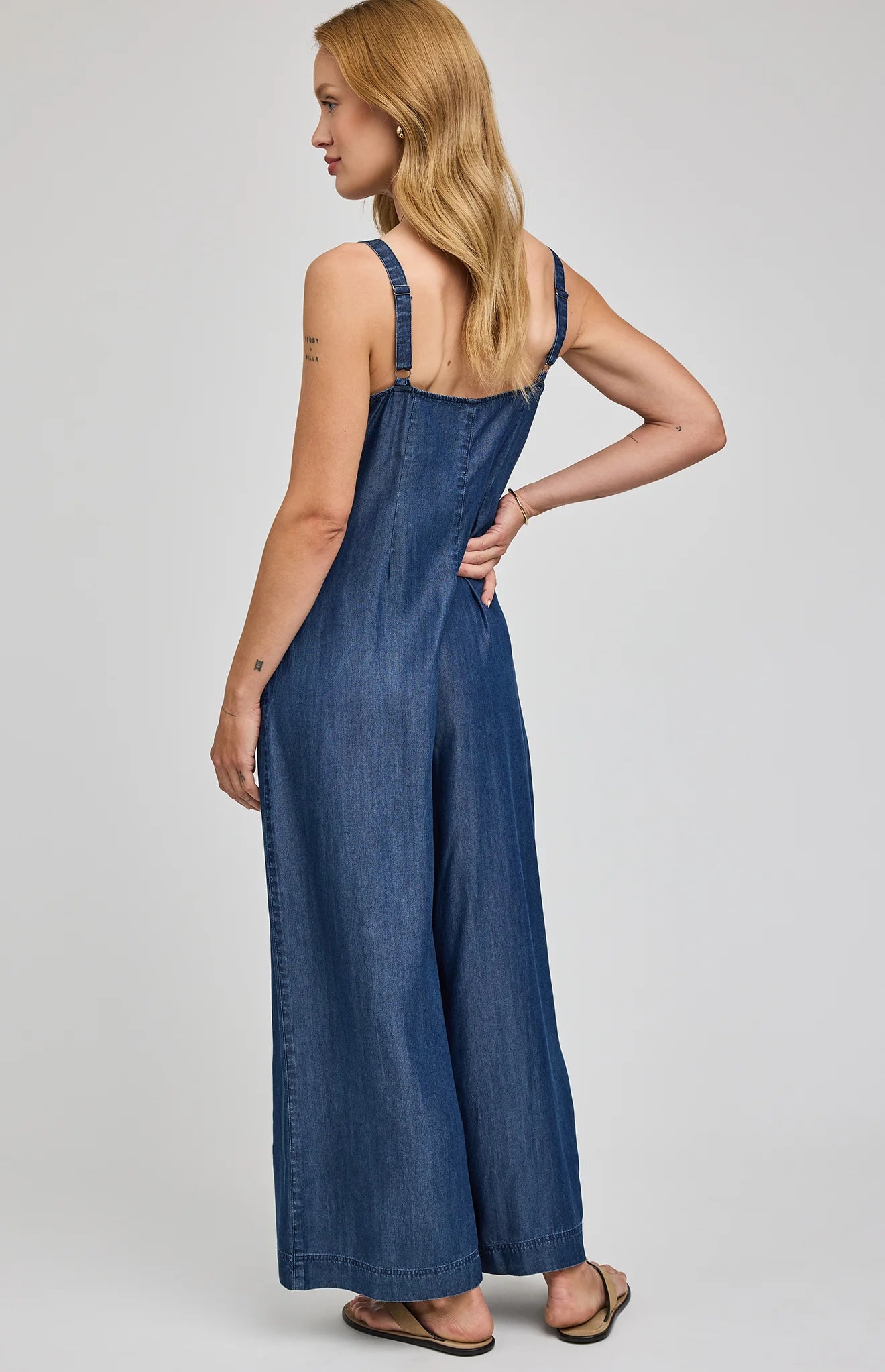 navy blue jumpsuit