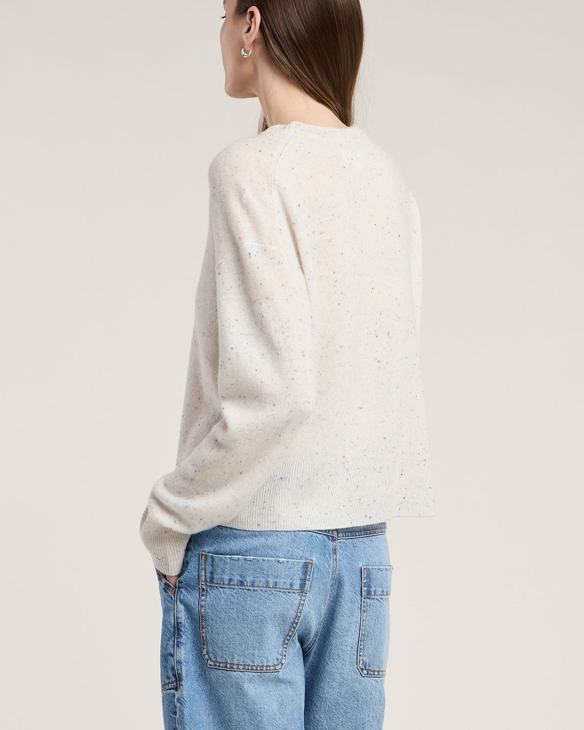 white long sleeve sweater