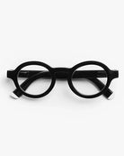 Black round framed eyeglasses for blue light by Barner