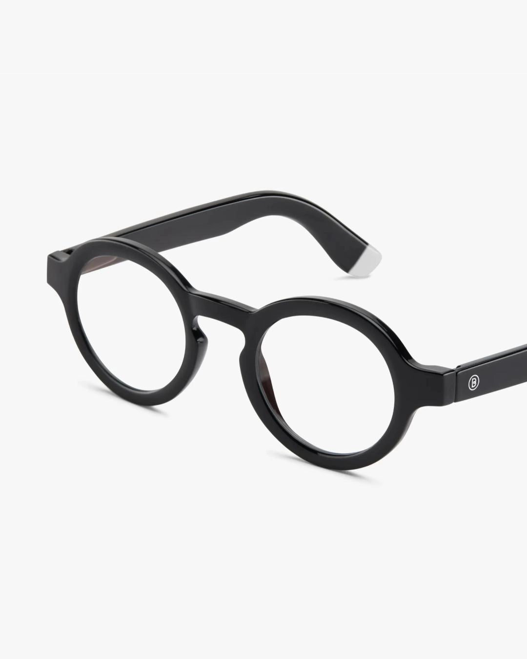 Black round framed eyeglasses for blue light by Barner