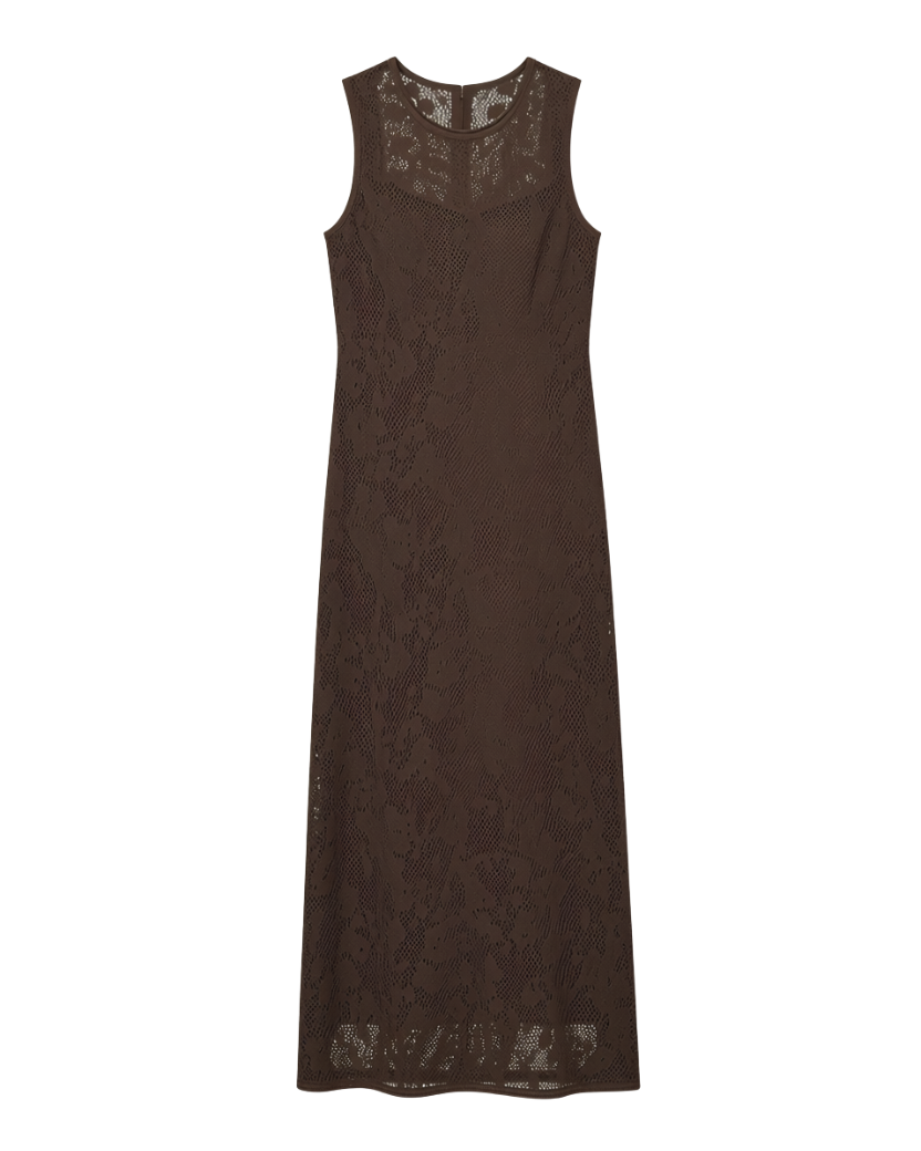 midi brown dress
