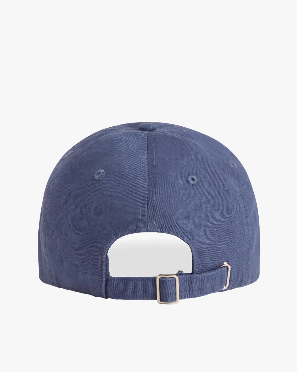 back of navy blue baseball cap
