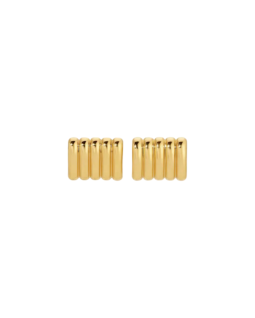statement gold earrings