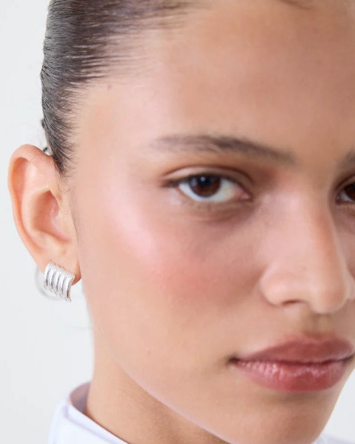 statement silver earrings
