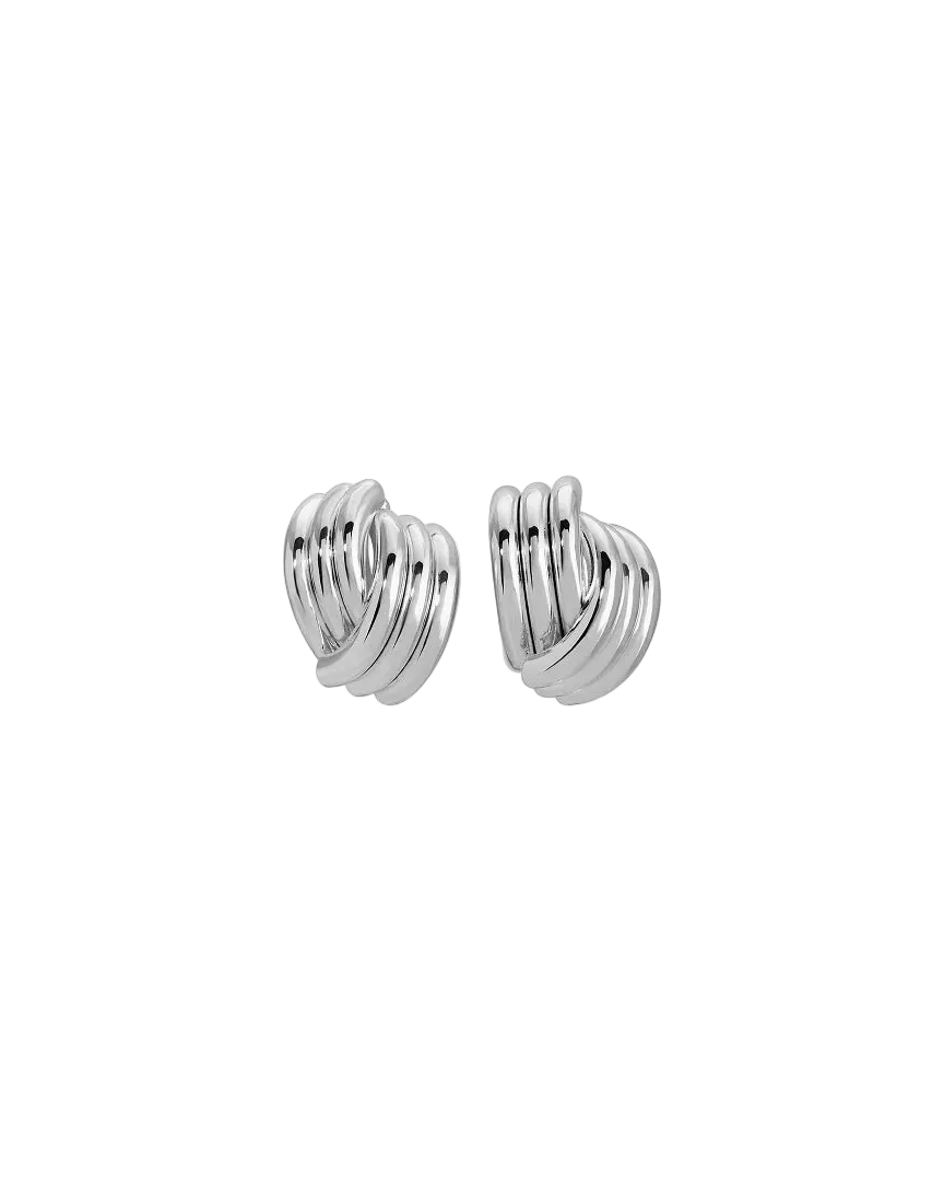 statement silver earrings