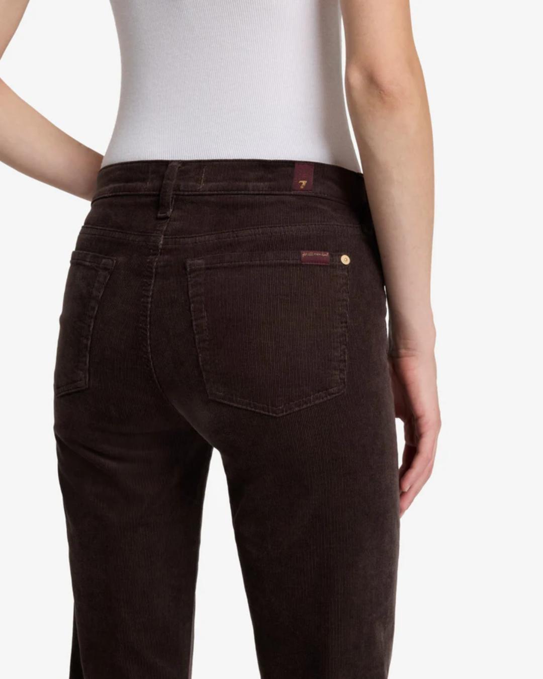 brown corduroy flare pant