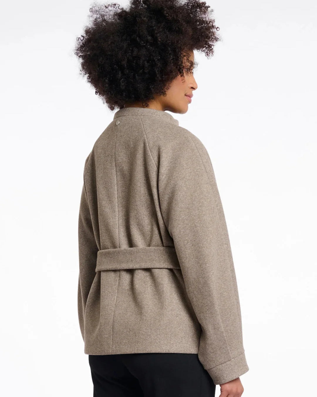 short coat in light brown