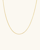 curb chain necklace in gold