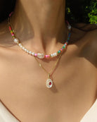 curb chain necklace in gold