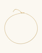 curb chain necklace in gold