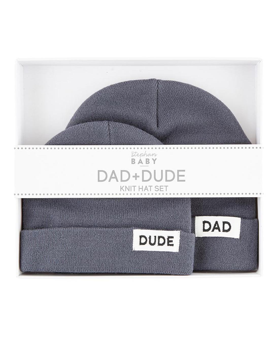 watching hats with dad one one and dude on the other