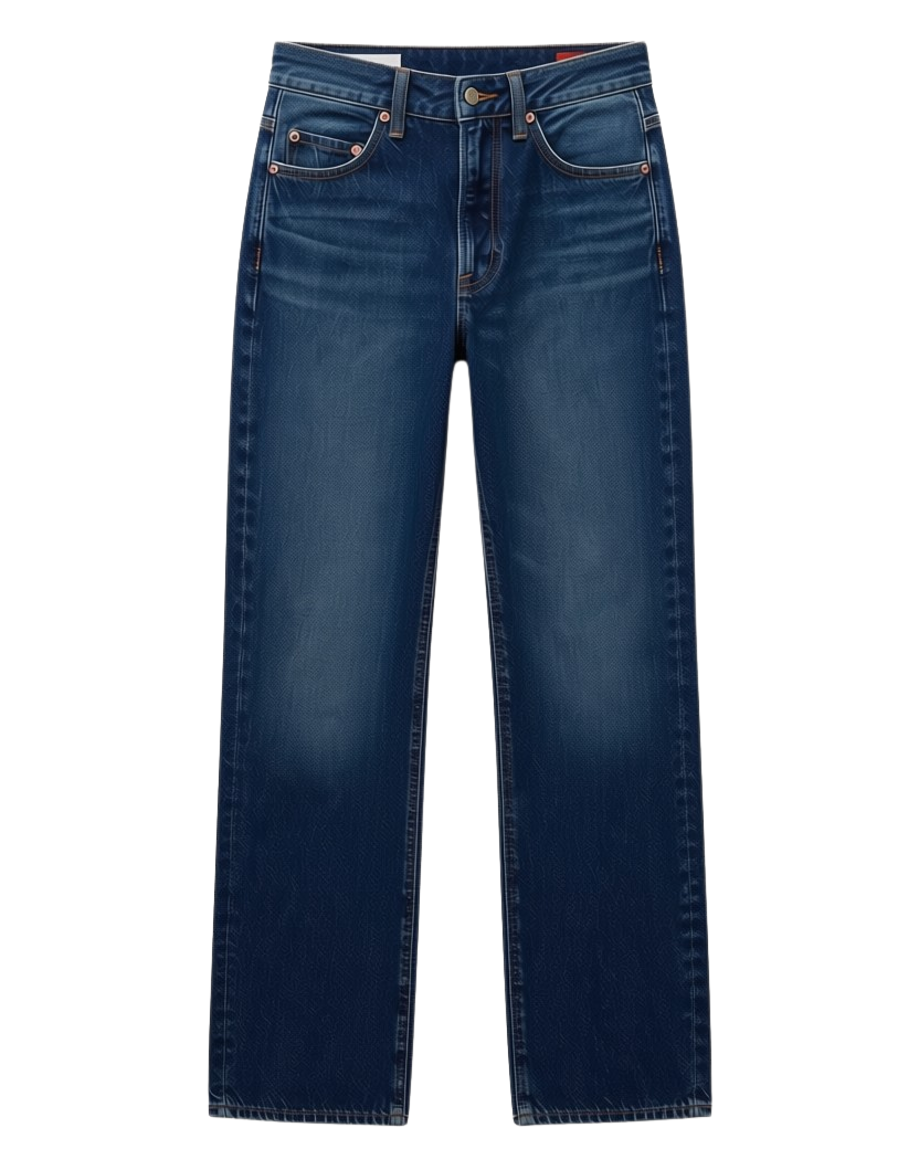high rise bootcut medium denim pant