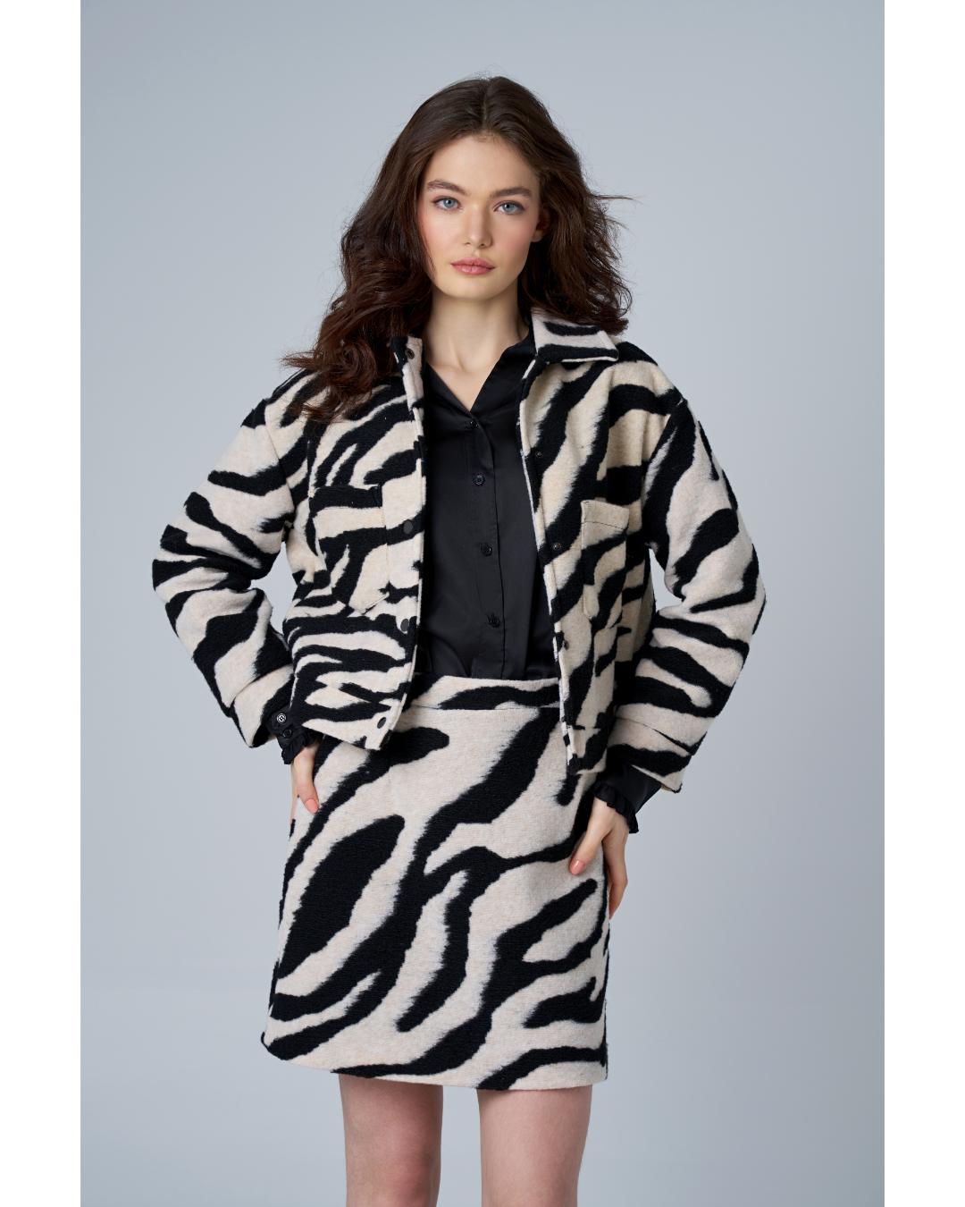 zebra print jacket