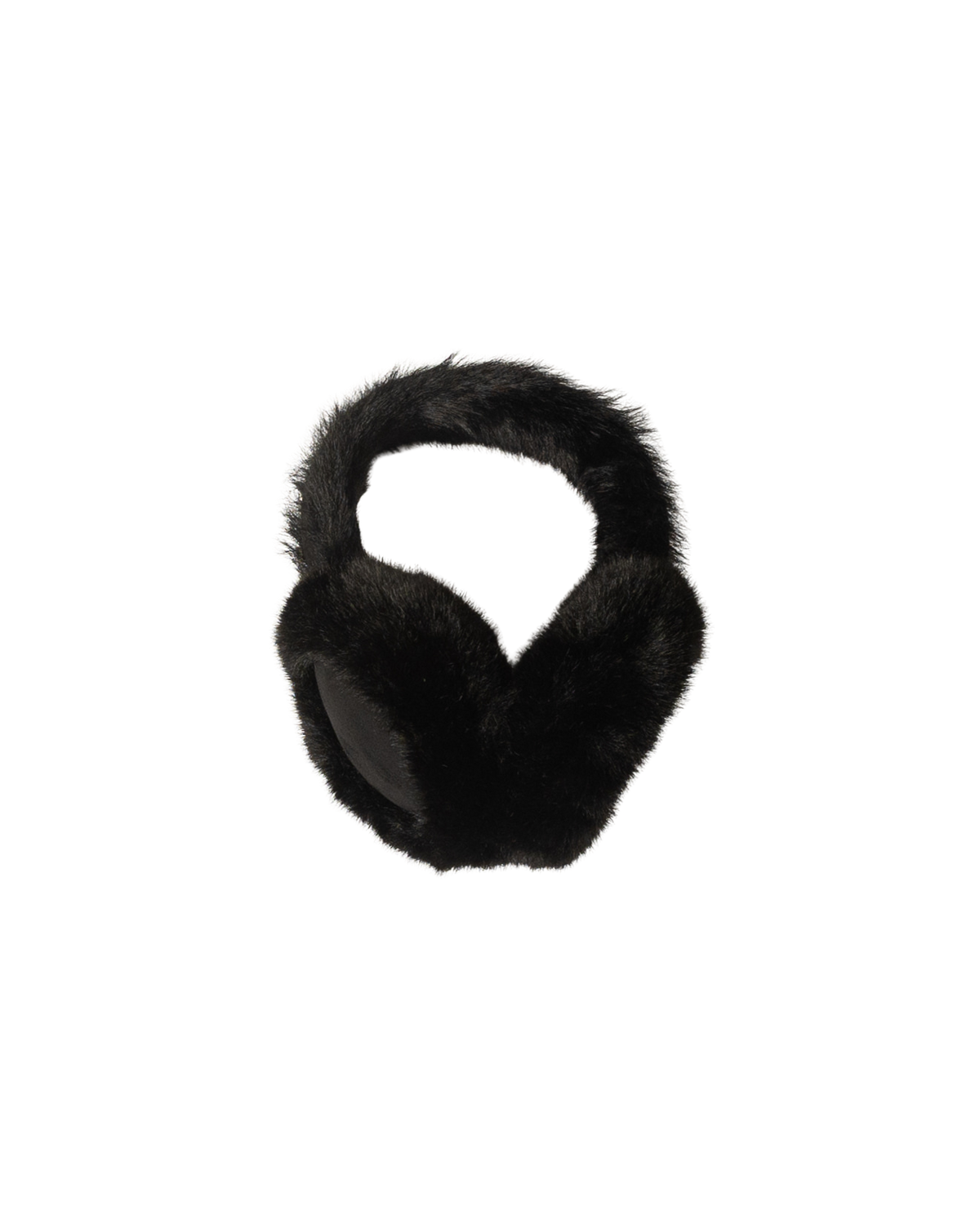 faux fur black earmuffs