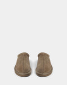 light brown suede slip on shoes