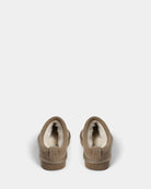 light brown suede slip on shoes