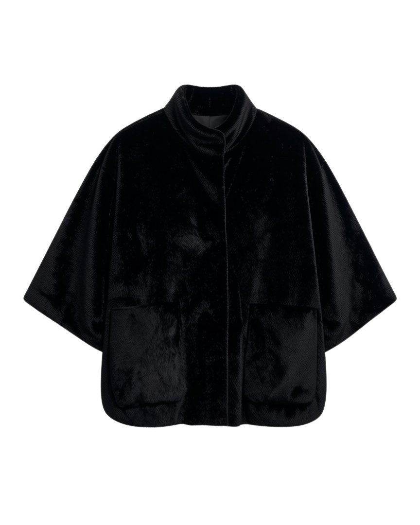 black fur coat