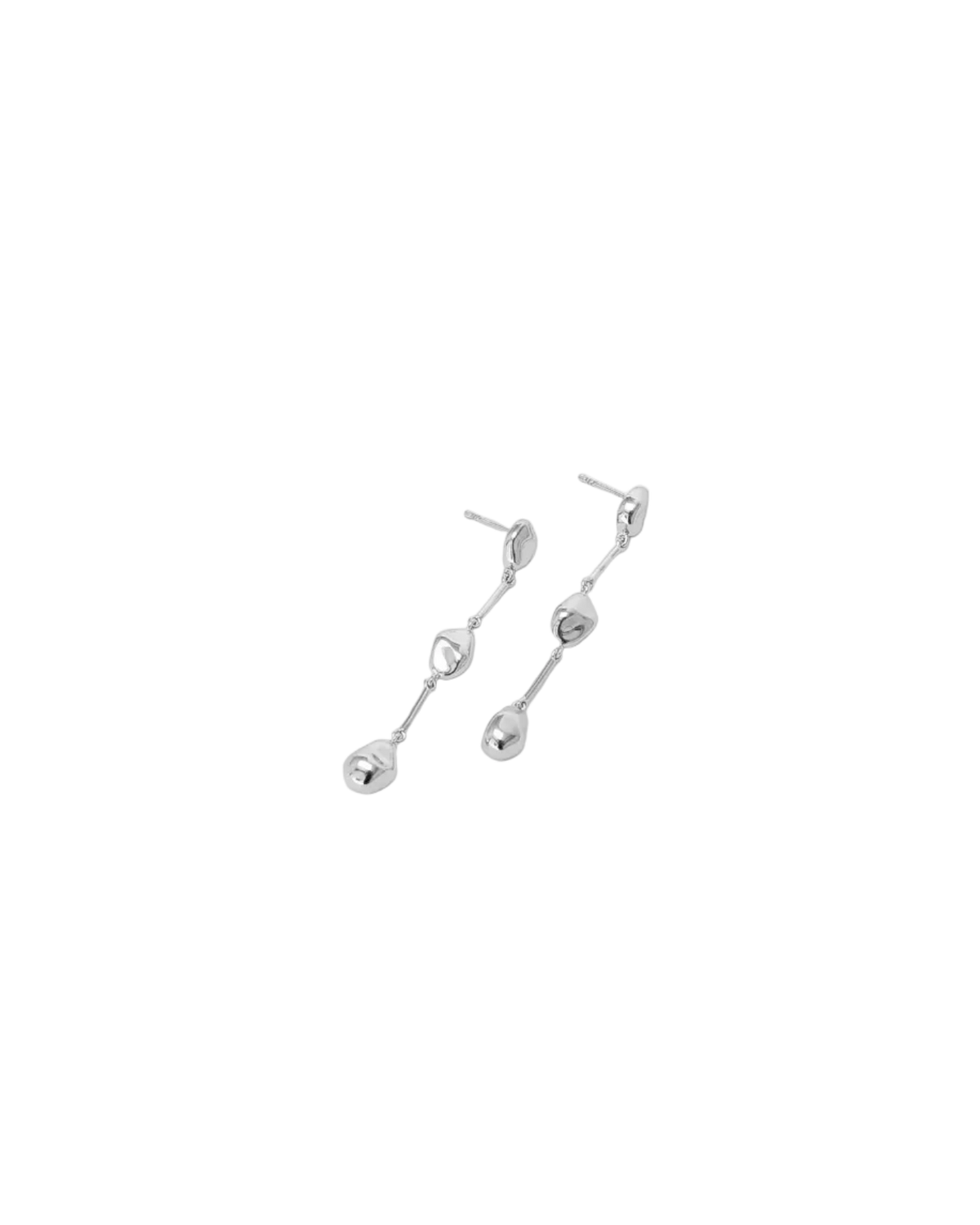 silver drop earrings