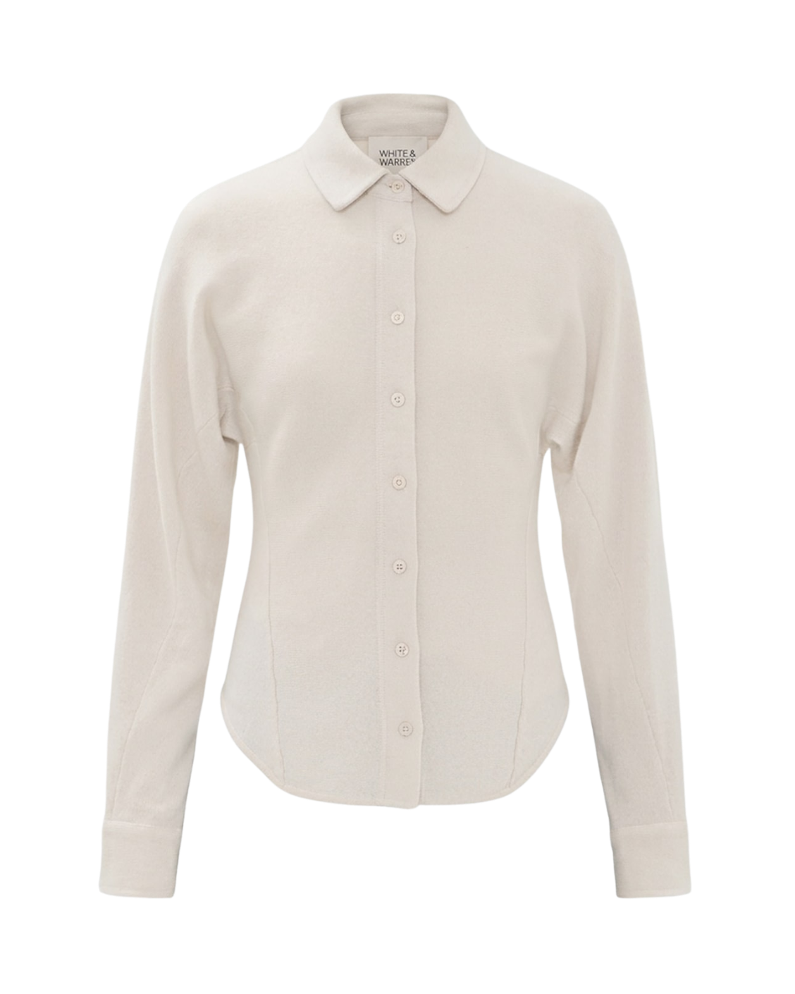 cream fitted blouse