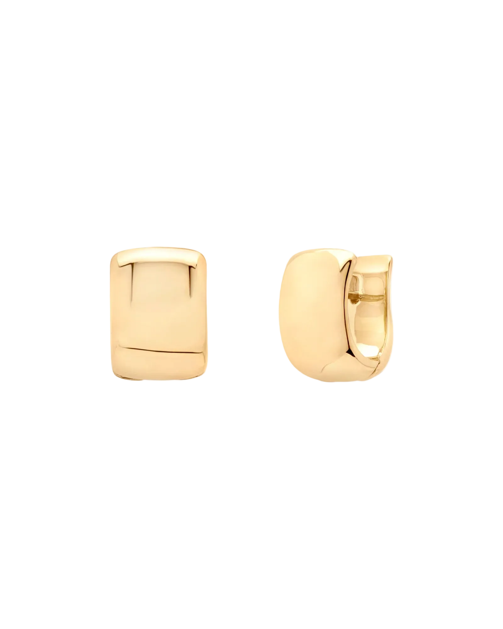 gold chunky earrings