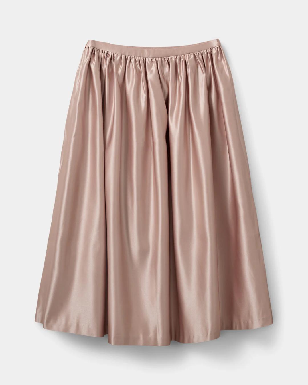 midi skirt in blush