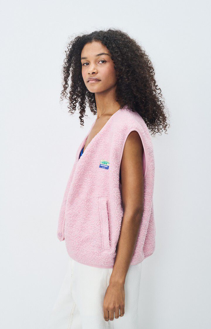 pink sleeveless vest