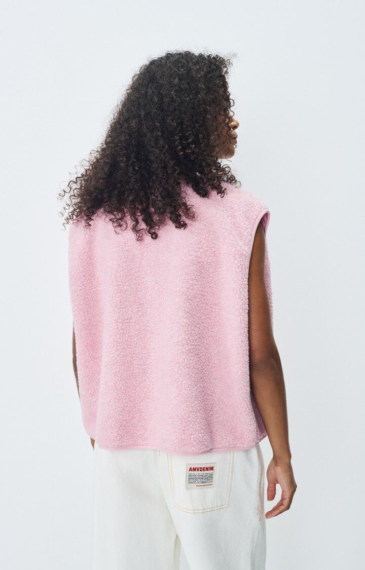 pink sleeveless vest