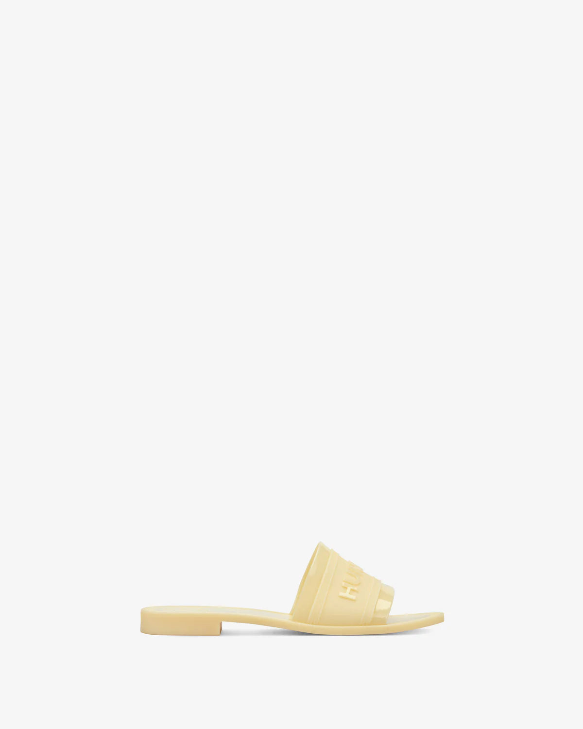 light yellow flat sandal