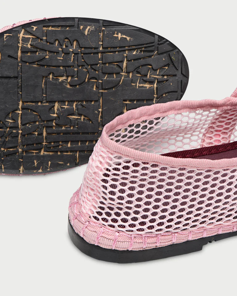 mesh pink mary jane shoe