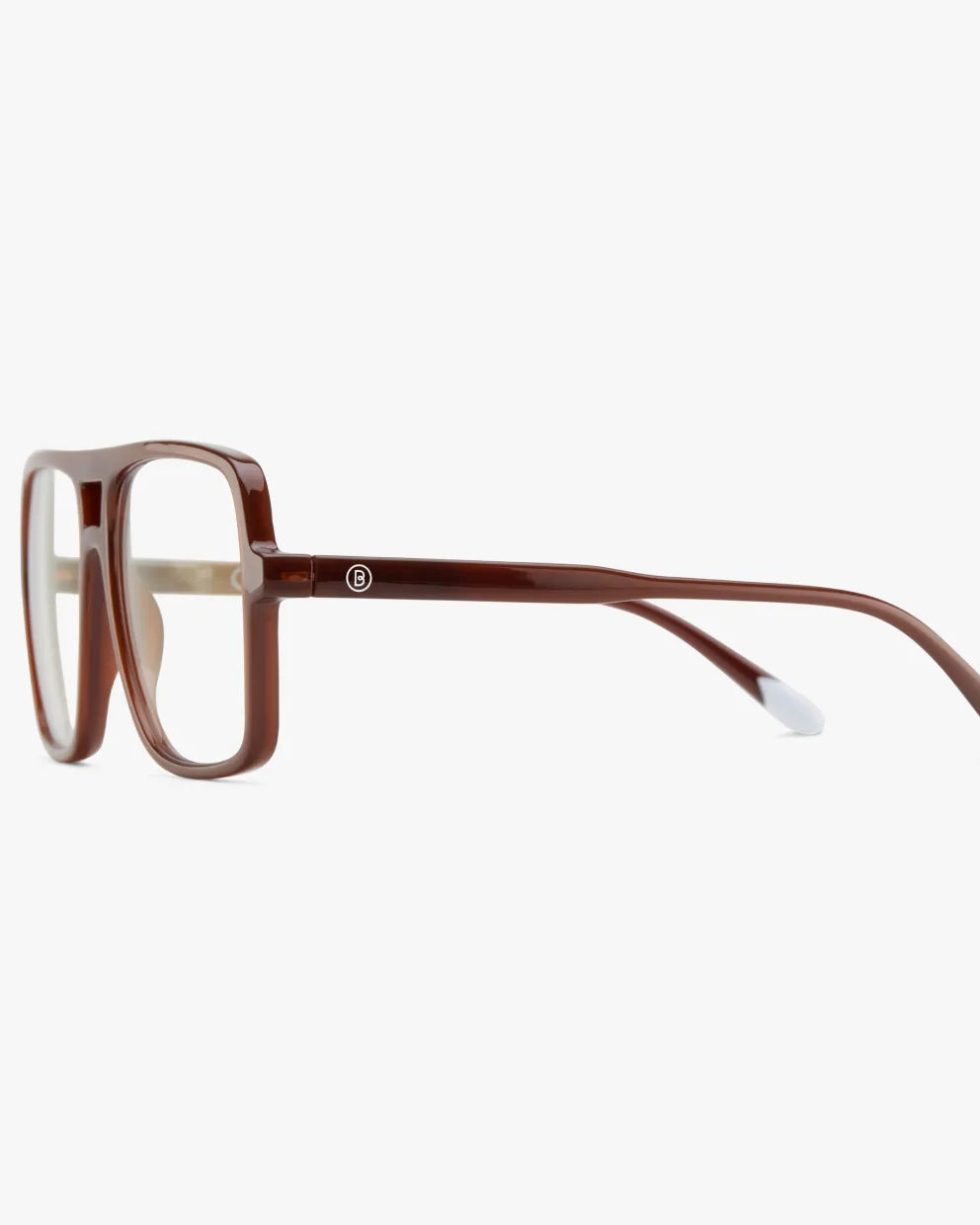 brown aviator reading glasses