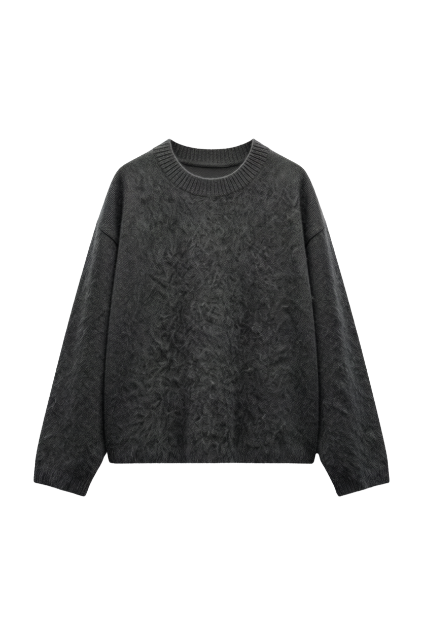 grey wool sweater