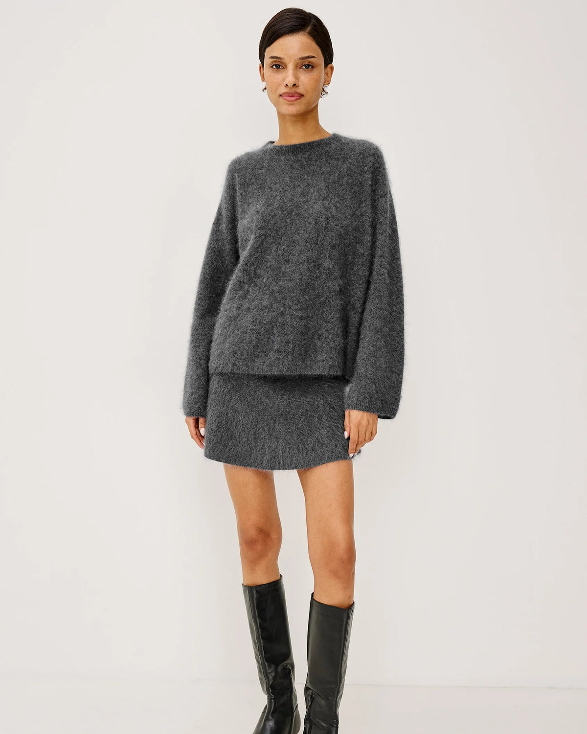 grey wool sweater