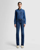 blue denim bootcut pant