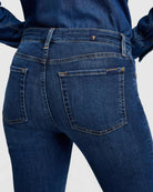 blue denim bootcut pant