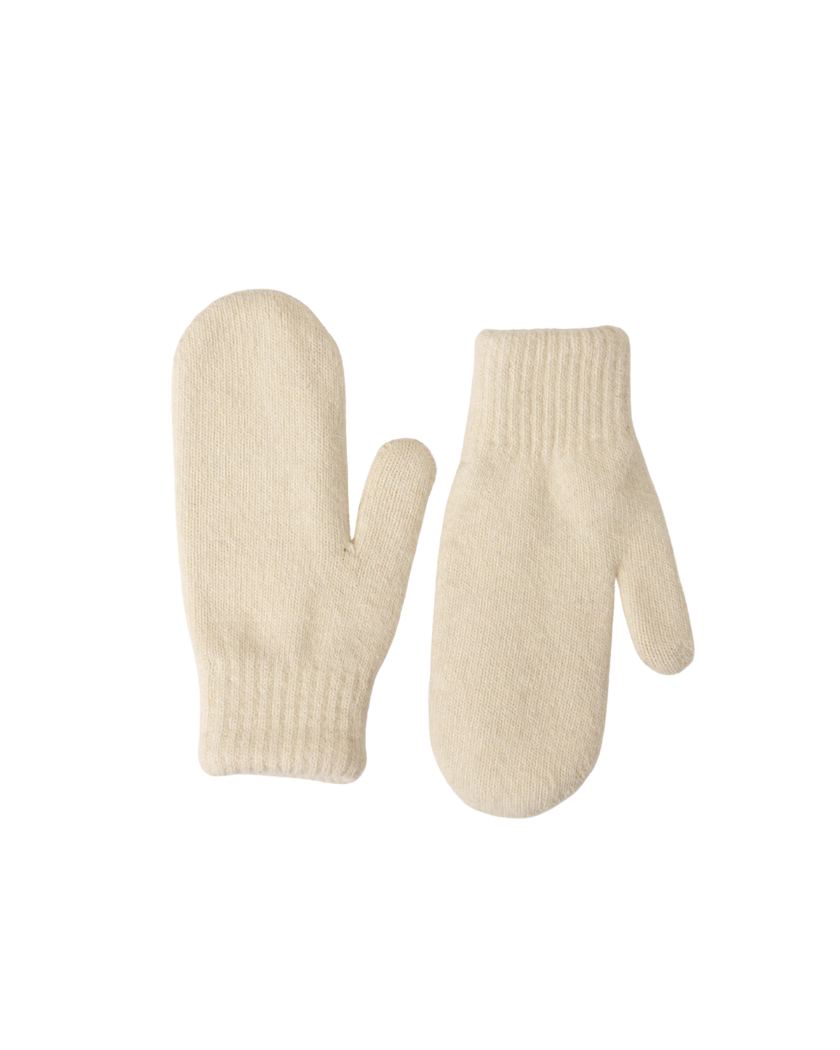 knit white gloves