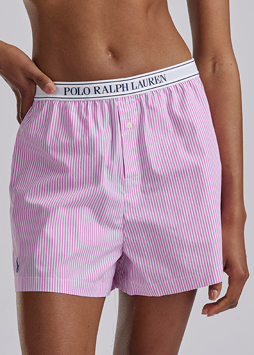 striped pink boxer short