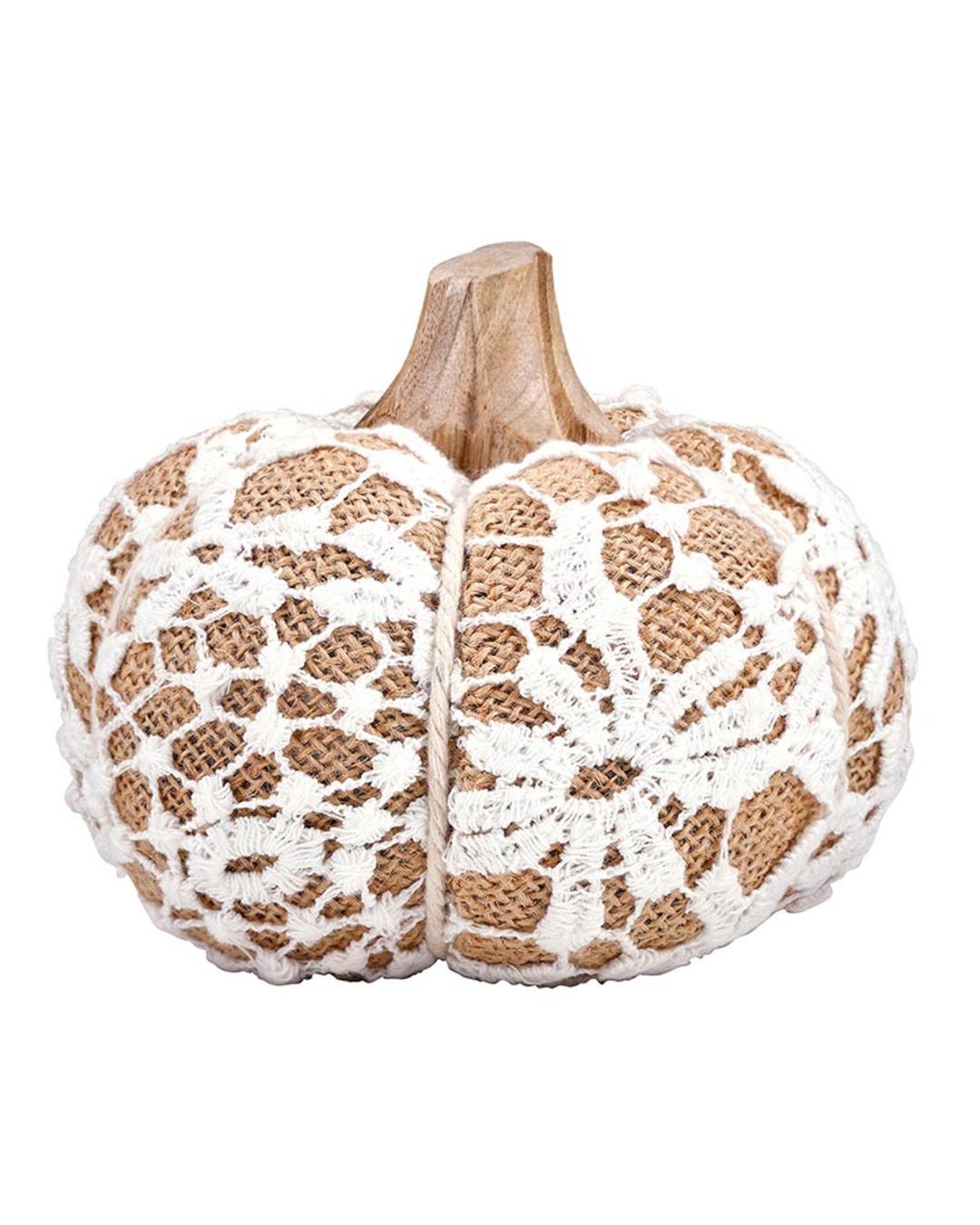 lace pumpkin decoration