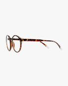 a pair of round framed tortoiseshell eyeglasses for blue light by Barner