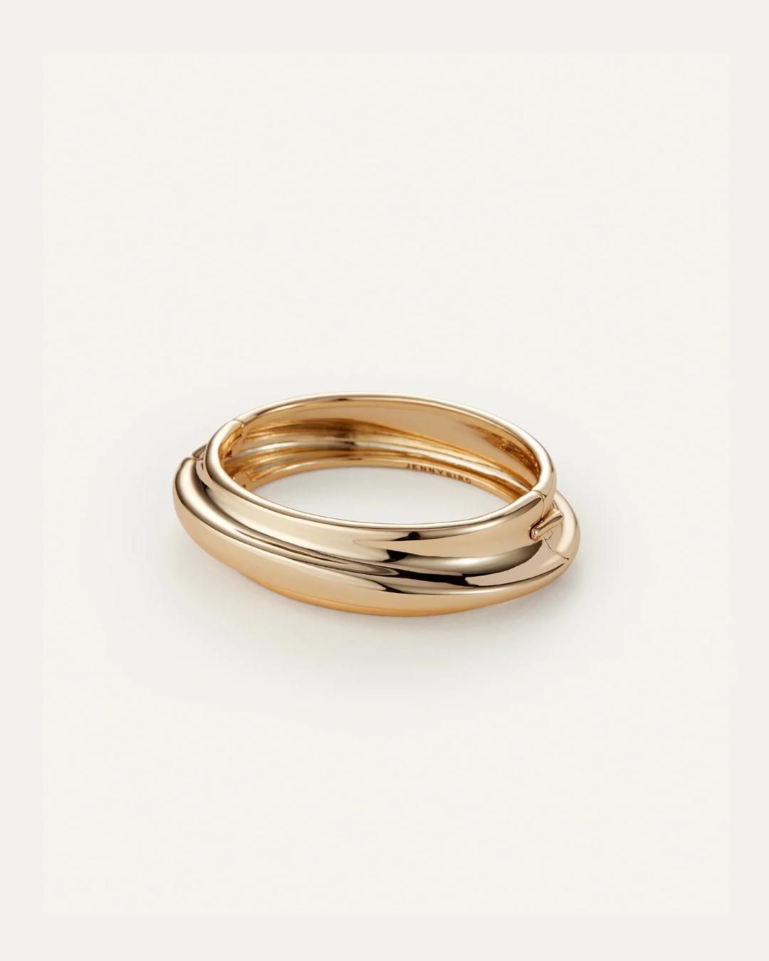 statement gold bangle