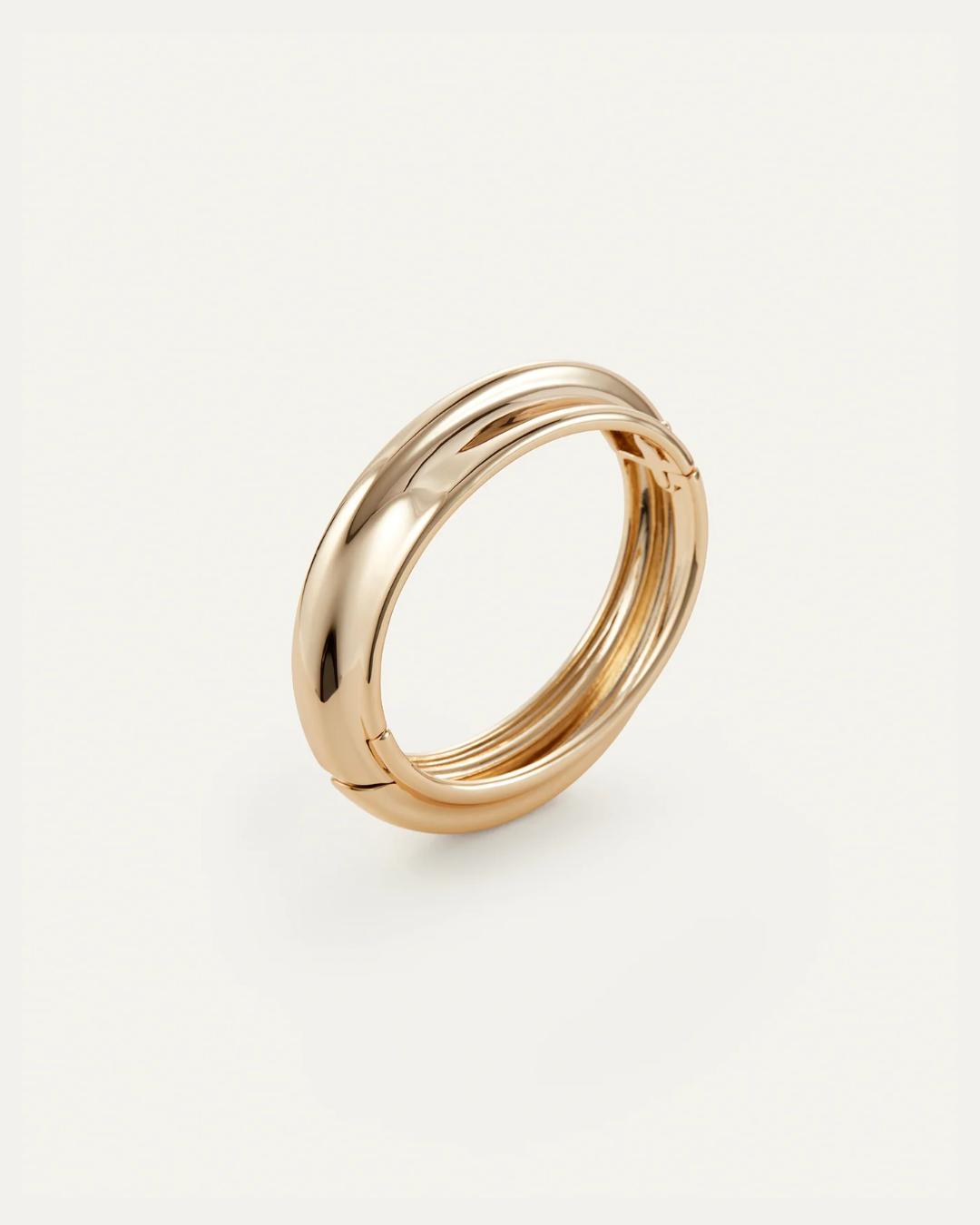 statement gold bangle