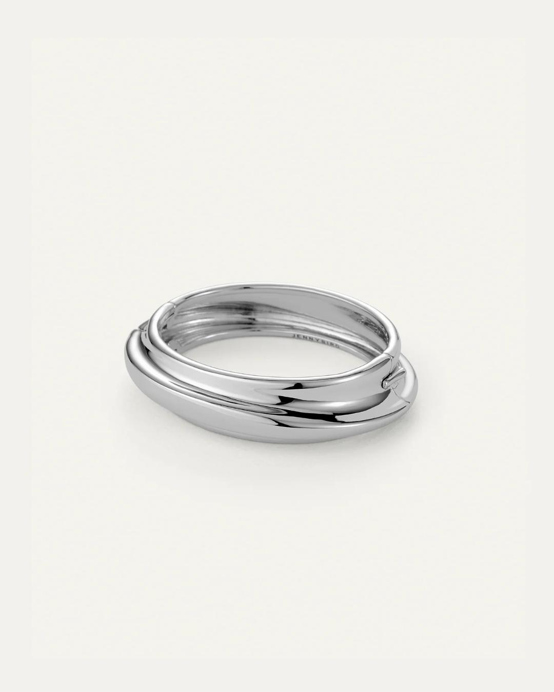 silver statement bangle