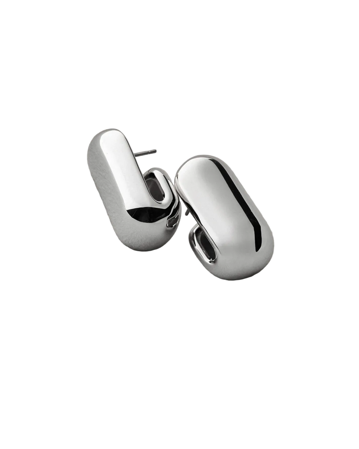 chunky silver earrings