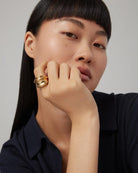 statement gold ring