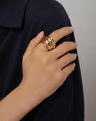statement gold ring